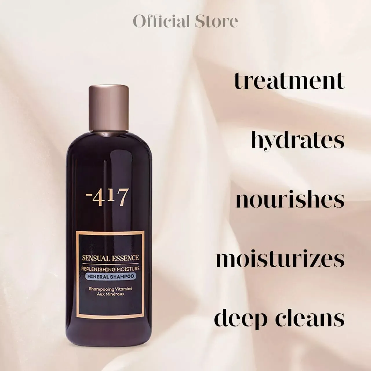 -417 Dead Sea Vegan  Moisture Mineral Shampoo for Dandryff and Dry Scalp Skin | 350ml/11.8fl.oz