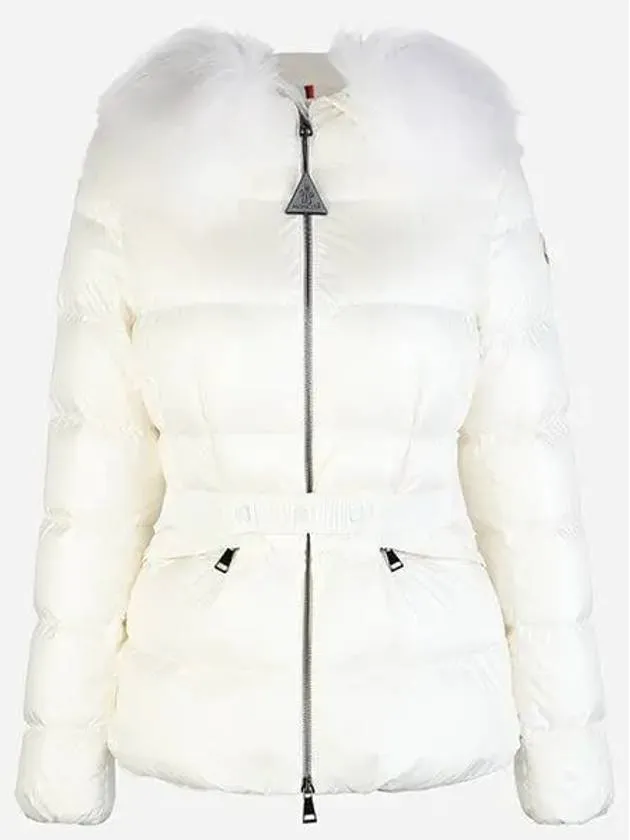 1A00095 595FE 034 Boed Women s Fur Hood Padded Jacket Cream 1047549