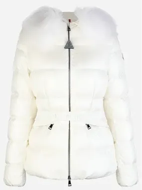 1A00095 595FE 034 Boed Women s Fur Hood Padded Jacket Cream 1047549