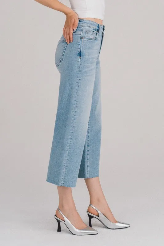 25 Inseam Nori Crop Wide Leg Jeans