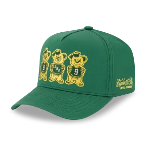 3 Bears Green Snapback Hat