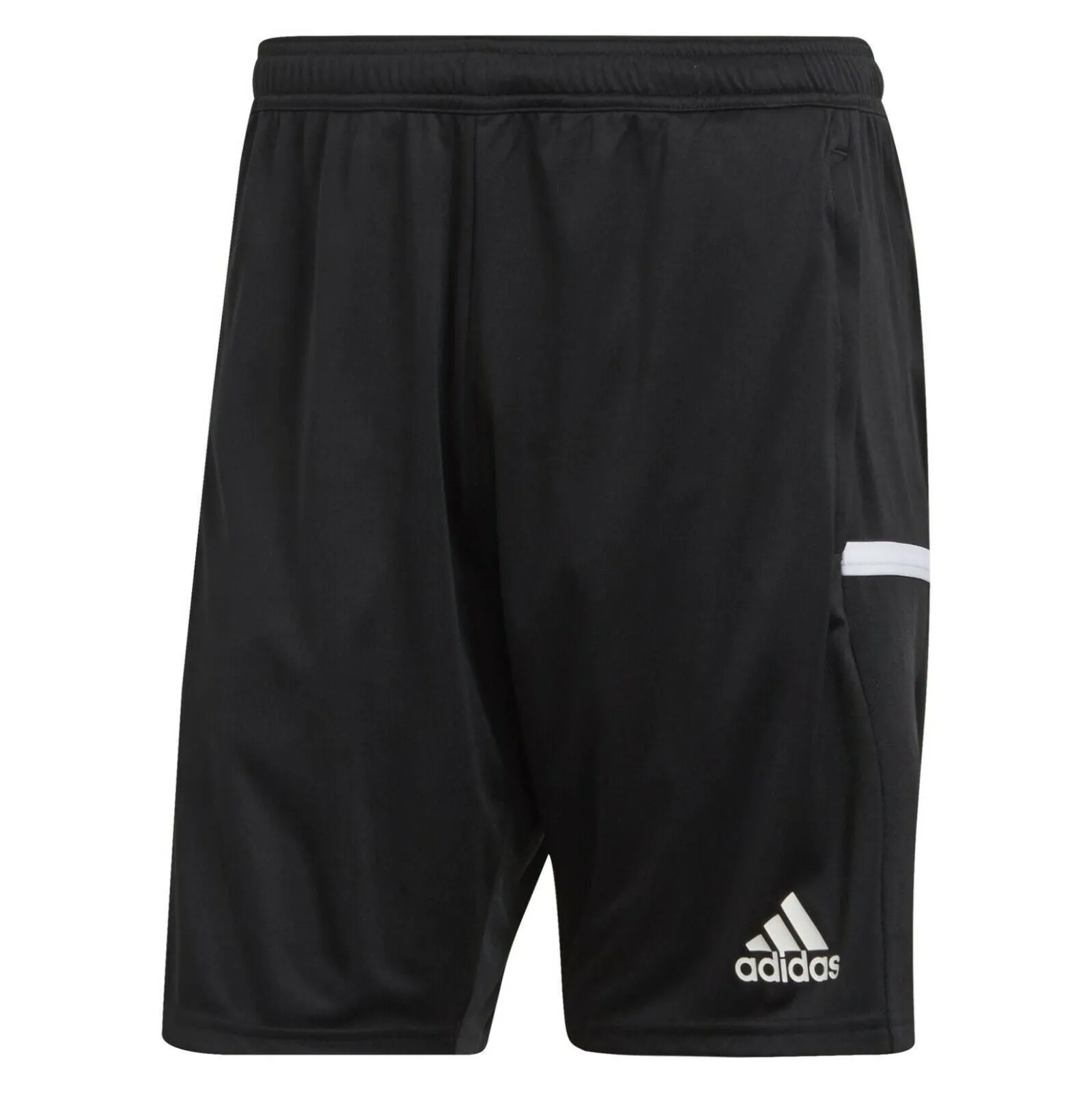 adidas T19 Football Shorts Sports Teamwear Mens 3P Pockets Black Zip Eco