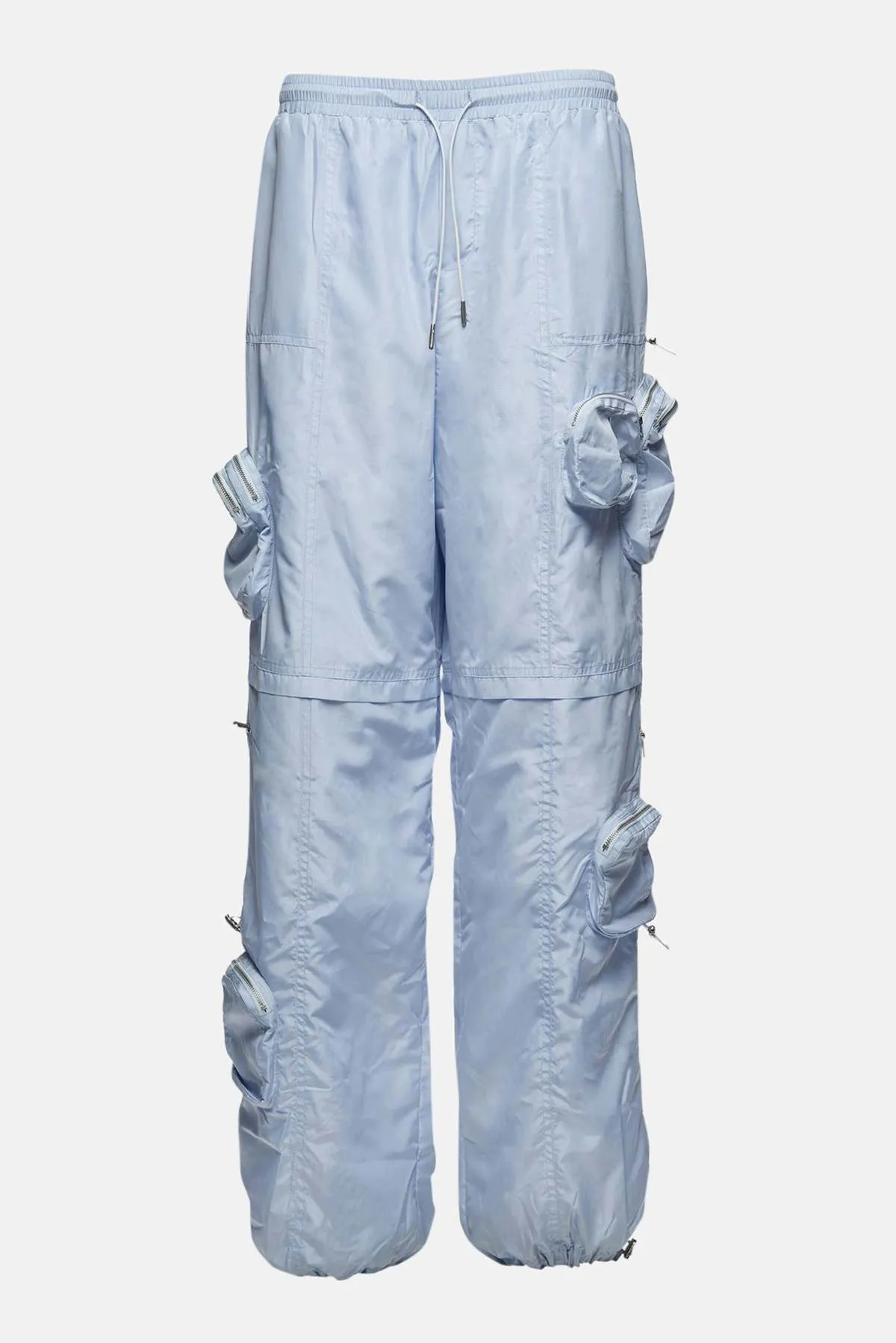 Alba Ruched Cargo Pant - Light Blue