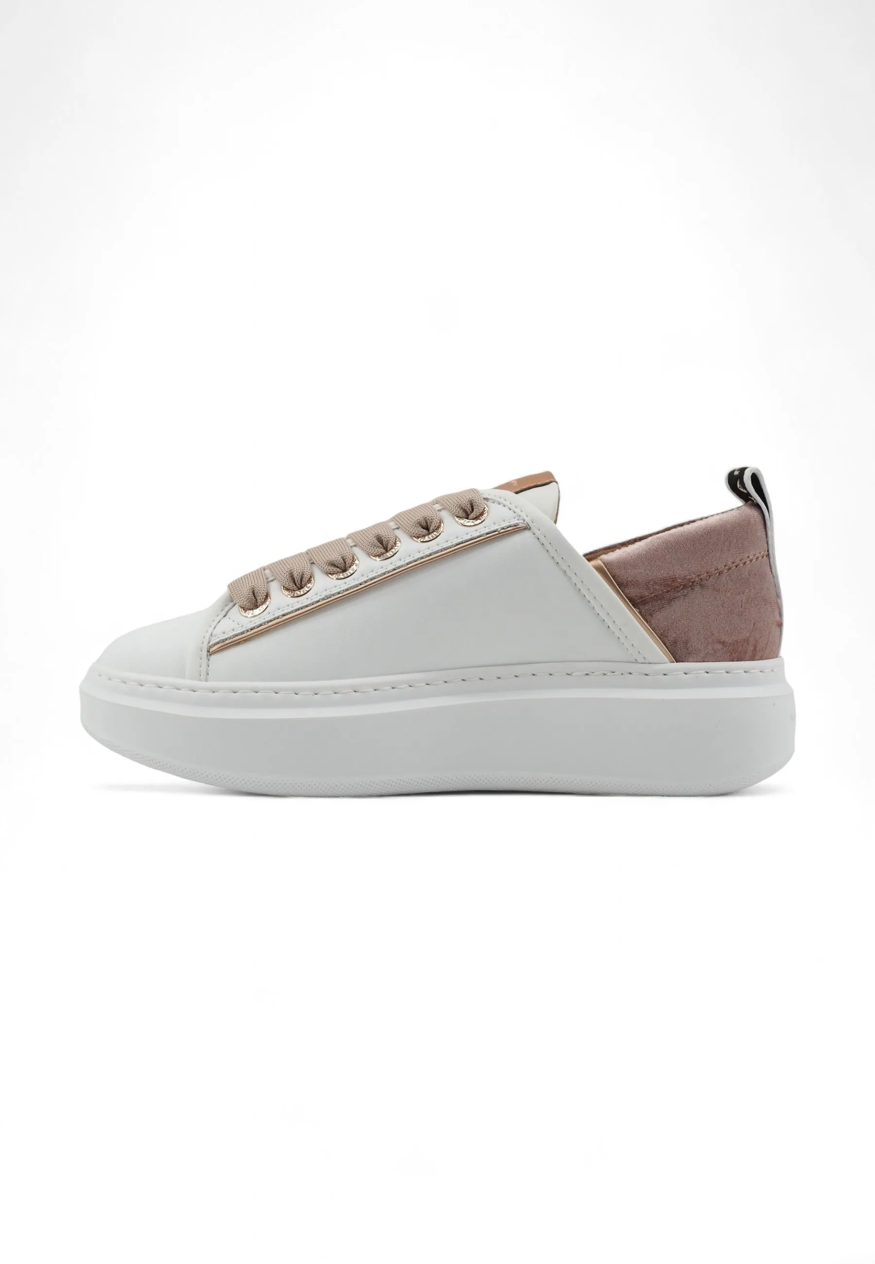 ALEXANDER SMITH Wembley Sneaker Donna White Nude WYW0085