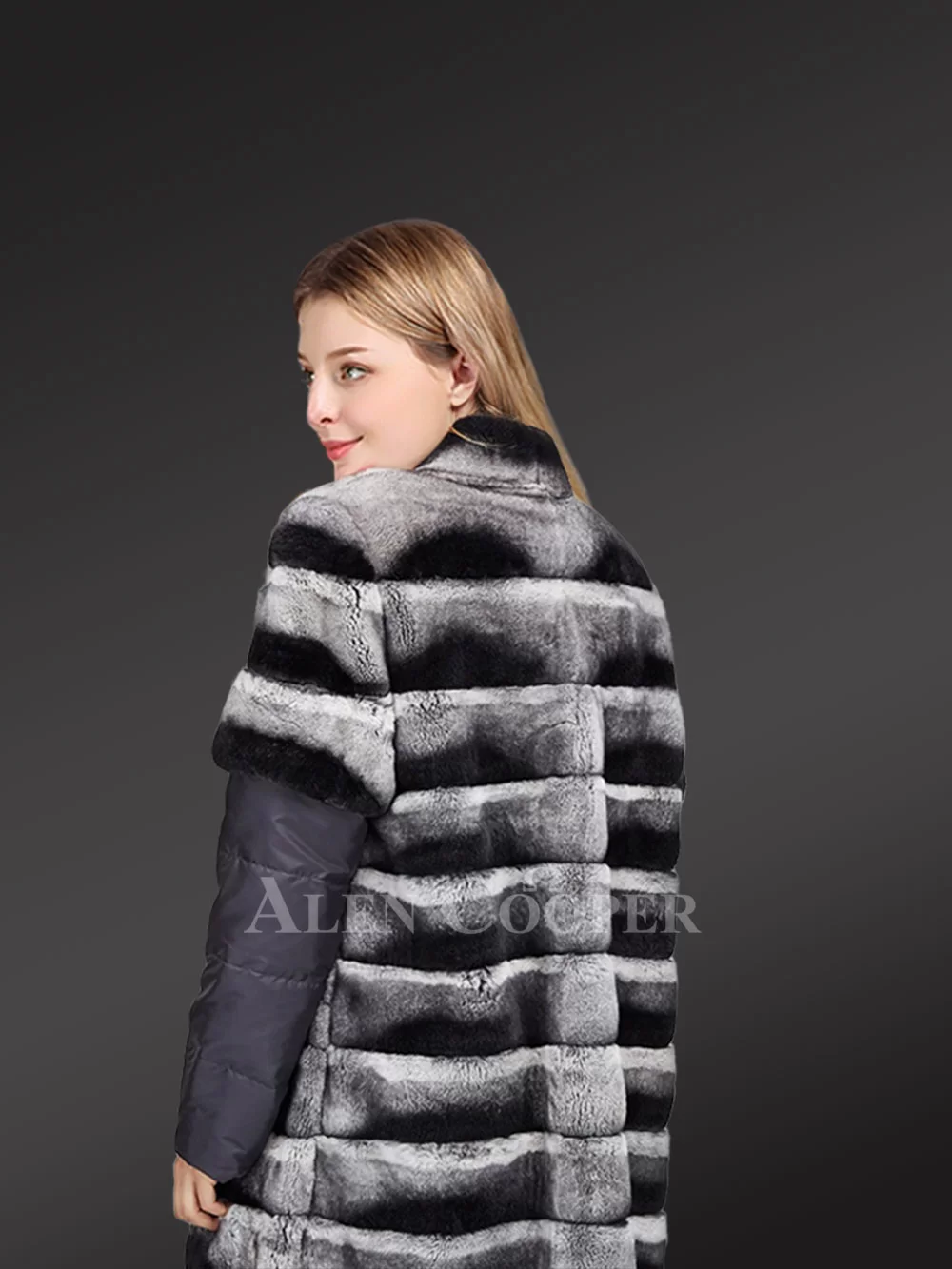 Authentic and Real Chinchilla Fur Bomber