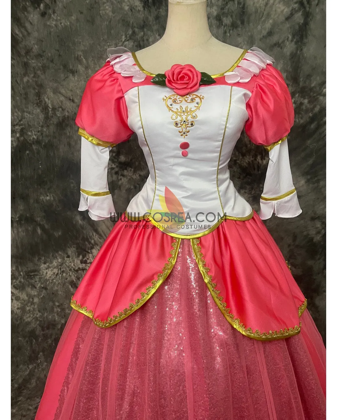 Barbie Classic Satin Dress With Sequined Overlayer Cosplay Costume