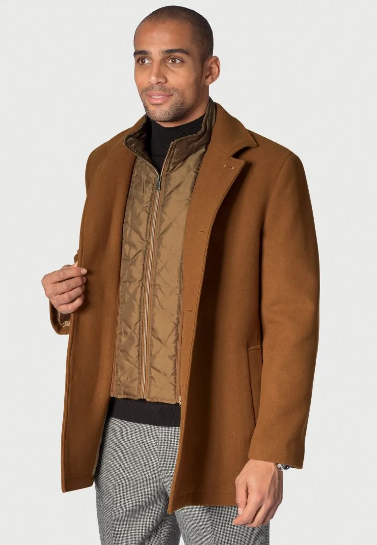 Barmston Camel Melton Car Coat