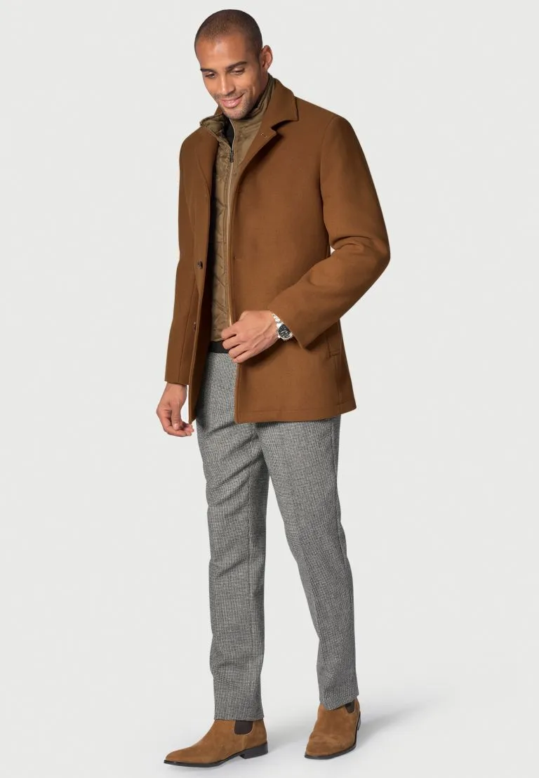 Barmston Camel Melton Car Coat