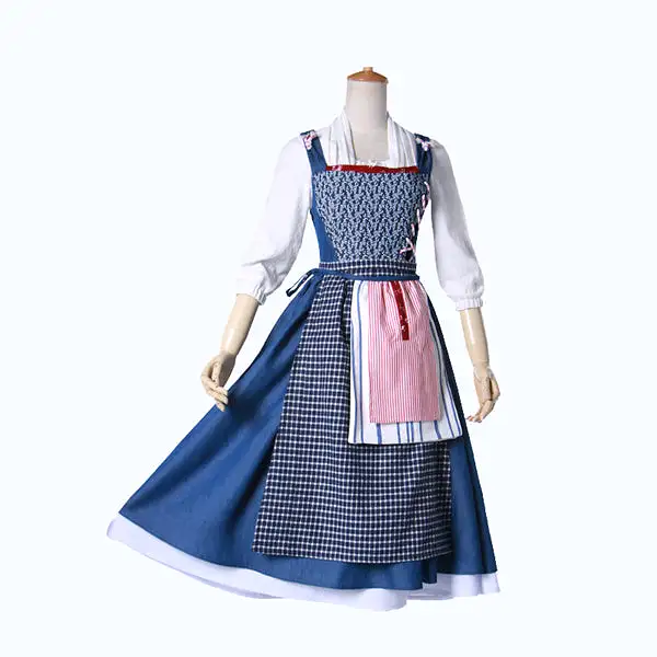 Beauty and the Beast Belle cosplay maid dress