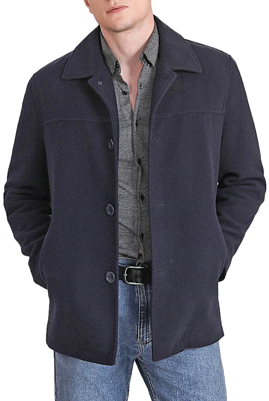 BGSD Men Matthew Wool Blend Car Coat