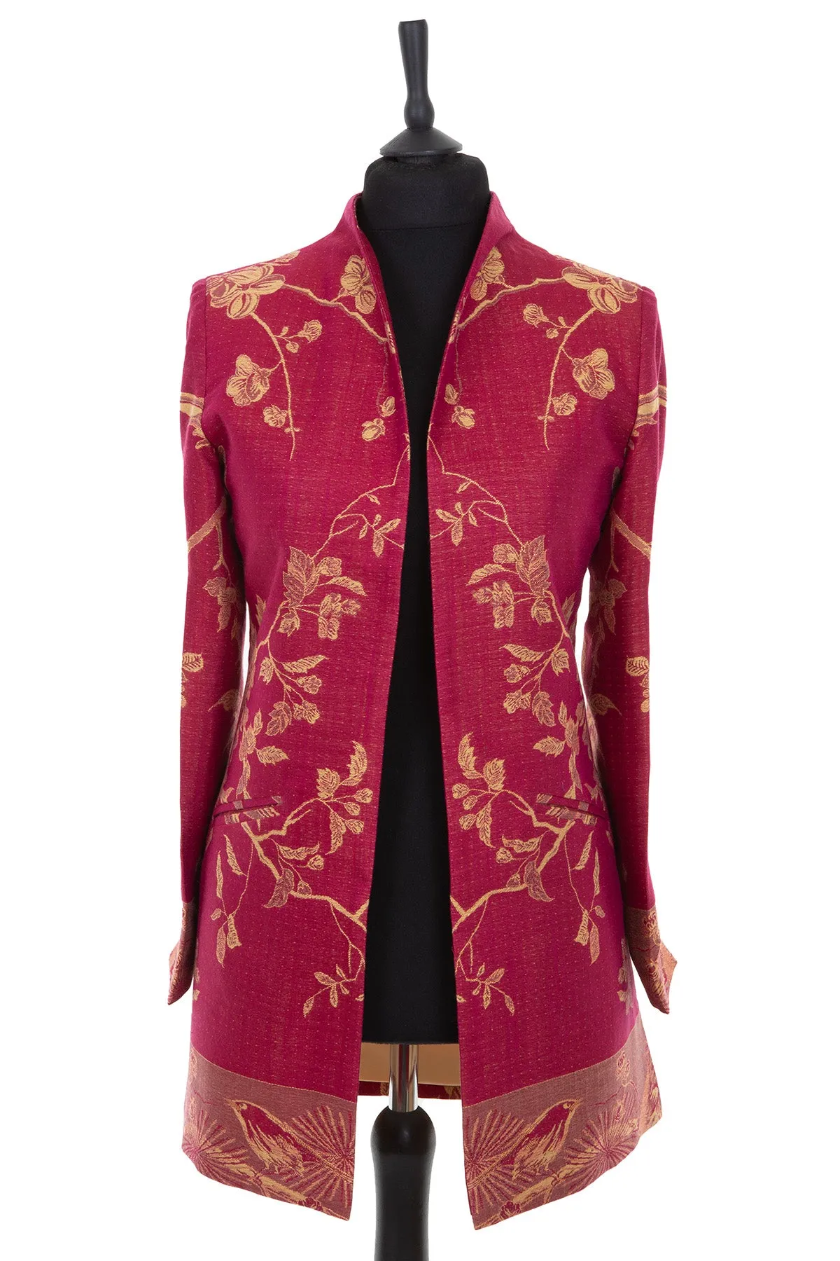 Bhumi Jacket in Deep Raspberry