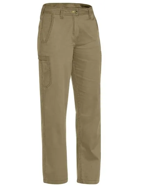 BISLEY Womens Cool Vented Light Weight Pant 100% Cotton Preshrunk Drill 190GSM