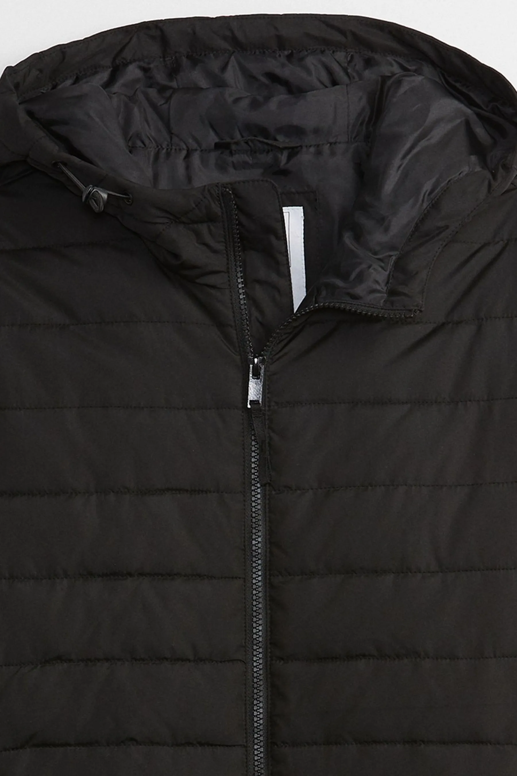 Black Cold Control Midi Puffer Coat