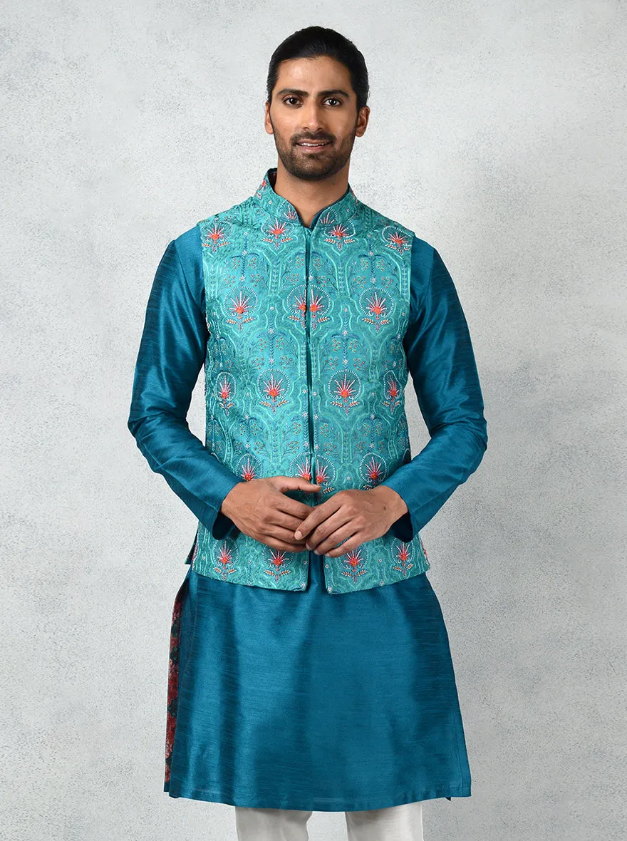 Blue Bandhgala Jacket | TULA