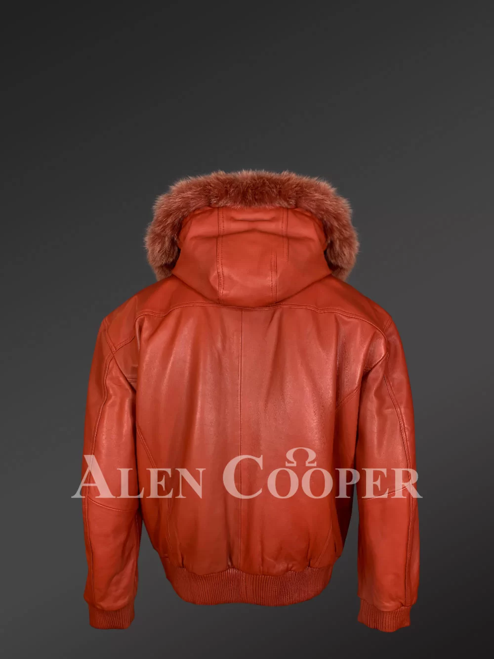 Bomber with Hood and Fox Fur Trim