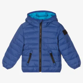 Boys Blue Puffer Coat