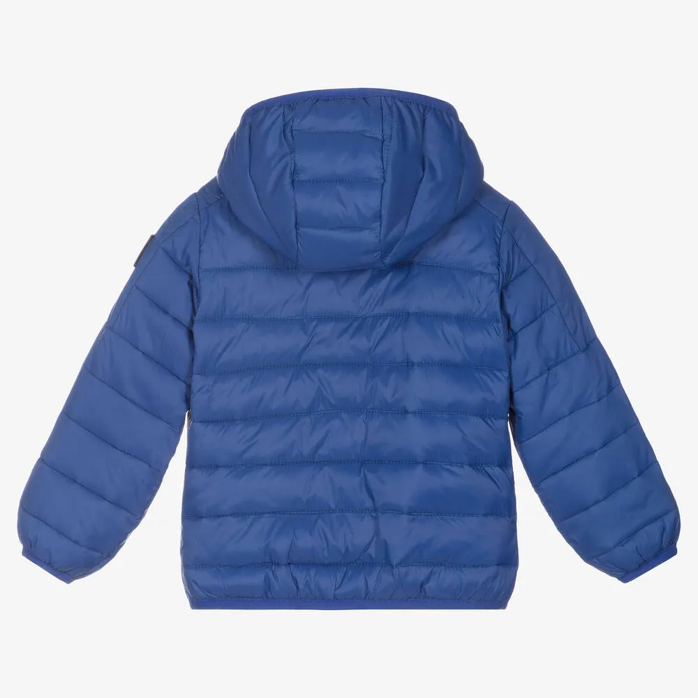 Boys Blue Puffer Coat