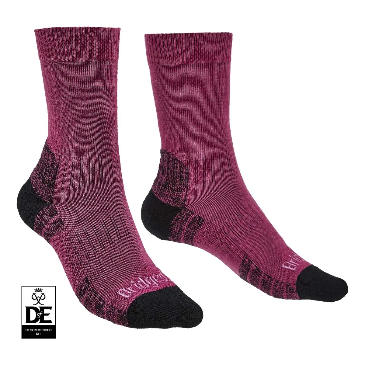 Bridgedale Hike Lightweight Merino Performance Boot Sock (Women's) - Berry