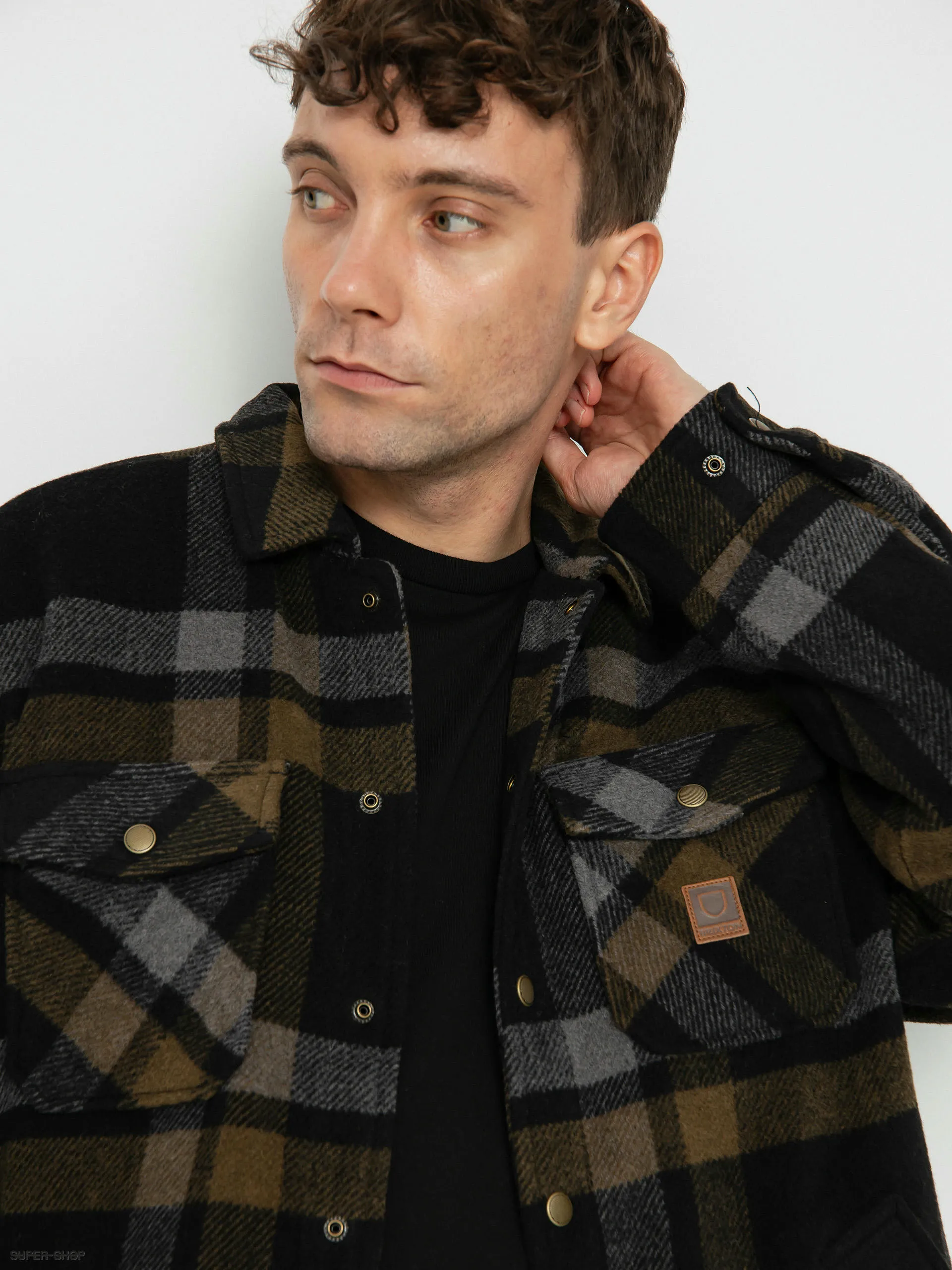 Brixton Durham Lined Jacket (black/charcoal/desert palm)