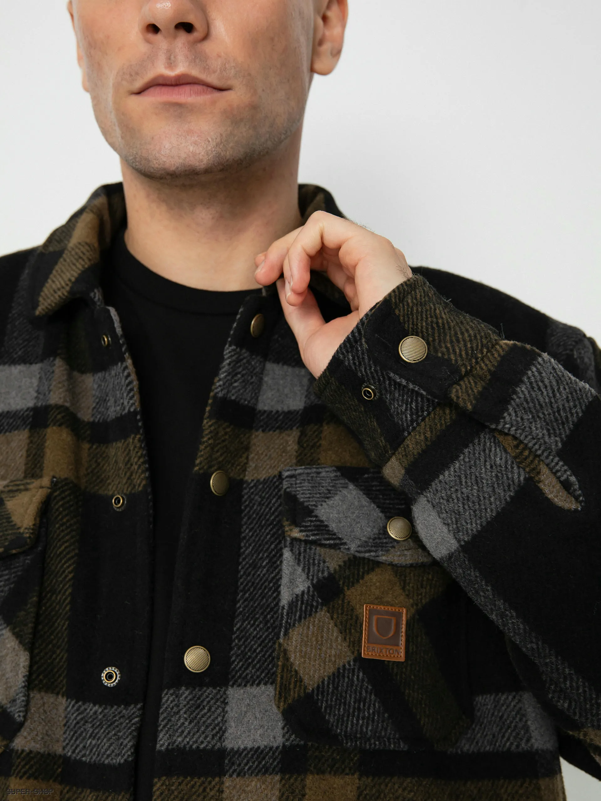 Brixton Durham Lined Jacket (black/charcoal/desert palm)