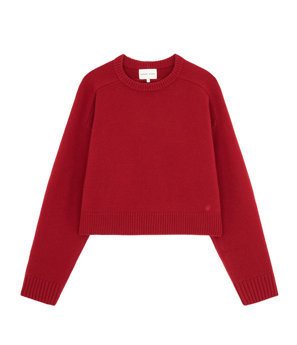 Bruzzi Cashmere Sweater in Bugundy Red