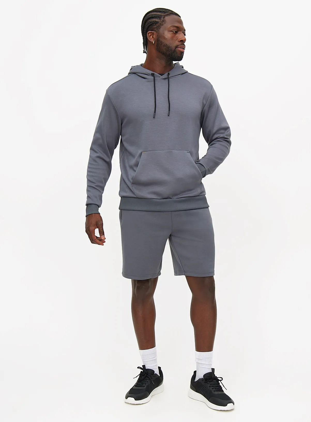 Buy Active Grey Plain Overhead Hoodie  L | Sweatshirts and hoodies | Tu