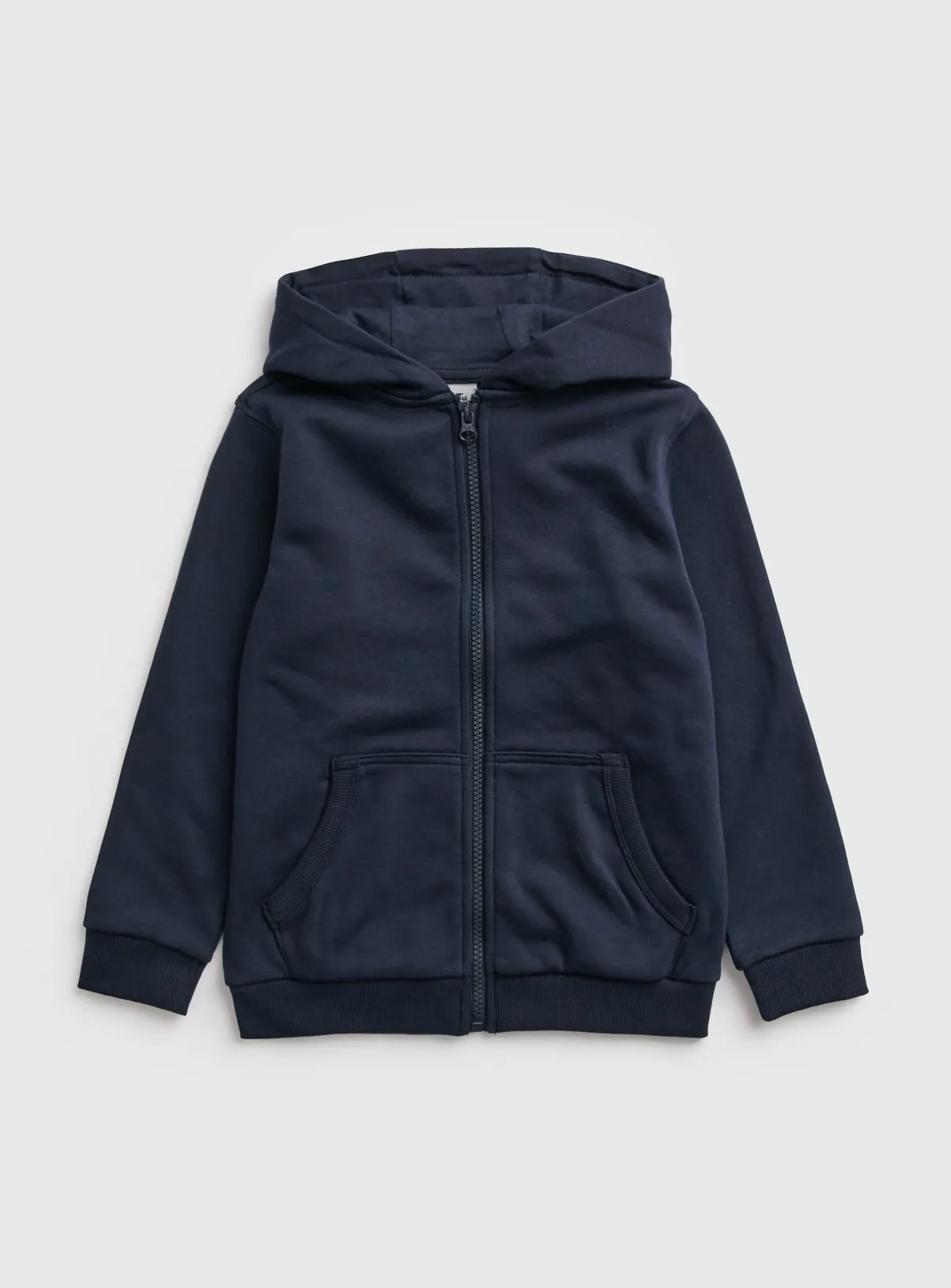 Buy Navy Zip Through Hoodie 9 years | Jumpers and hoodies | Tu