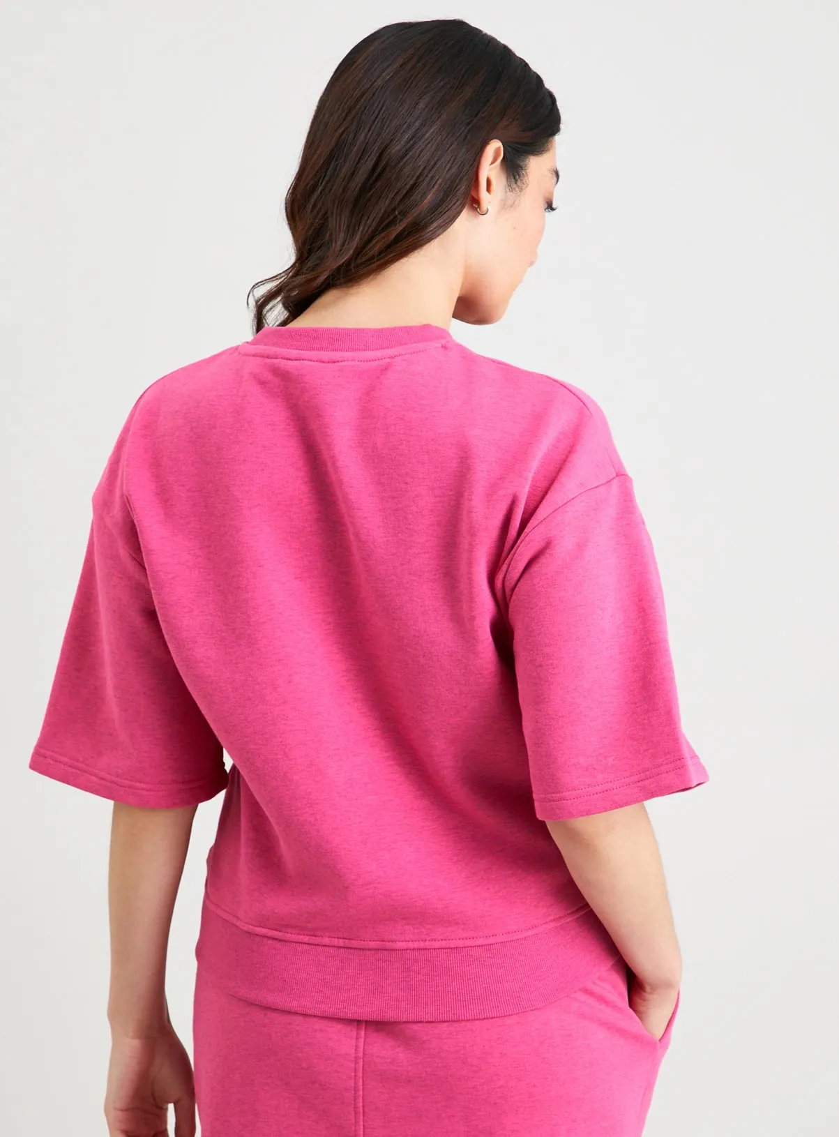 Buy Pink Overdyed Coord Sweatshirt M | Hoodies and sweatshirts | Tu