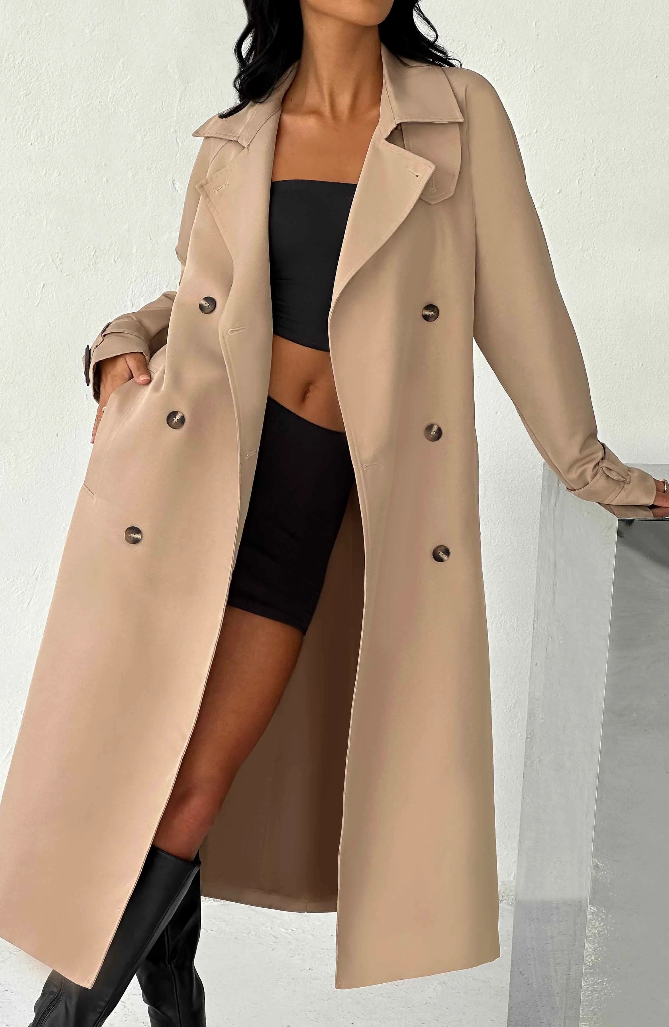 Camila Trench Coat - Beige