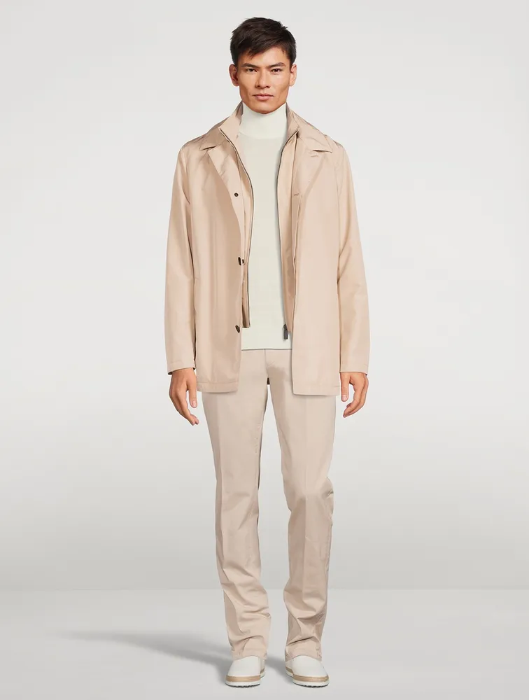 CANALI Layered Rain Coat