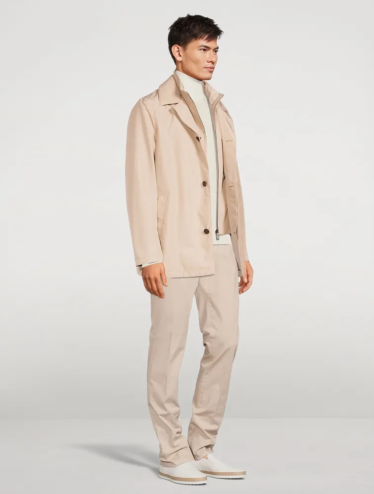 CANALI Layered Rain Coat