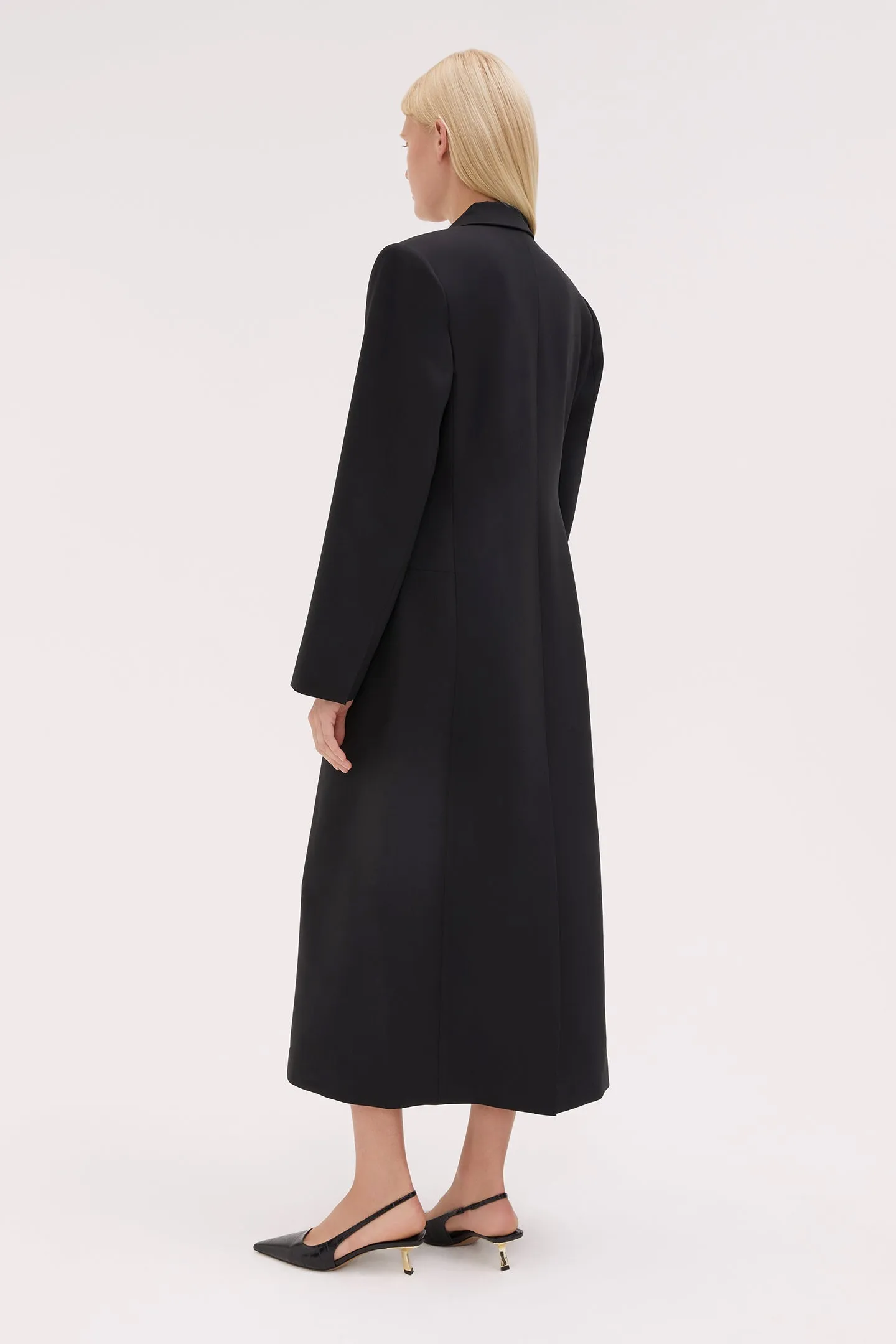 Carine Tailored Wool Coat