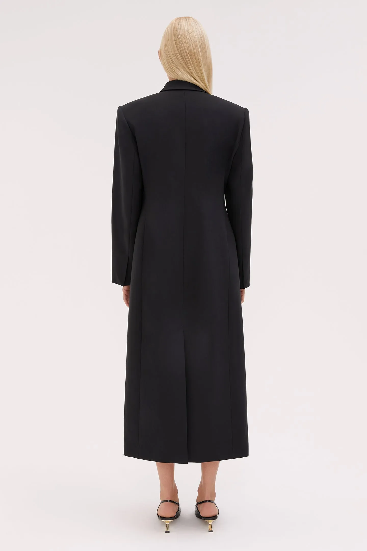 Carine Tailored Wool Coat