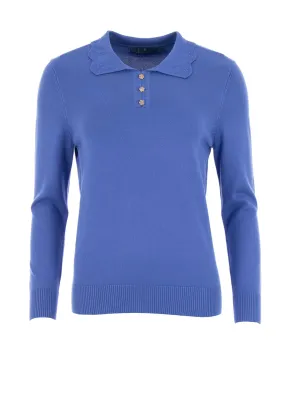 Castle of Ireland Embellished Sweater, Blue