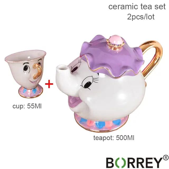 Ceramic Tea Sets Beauty And The Beast Teapot Mug - KITCHEN TOOL