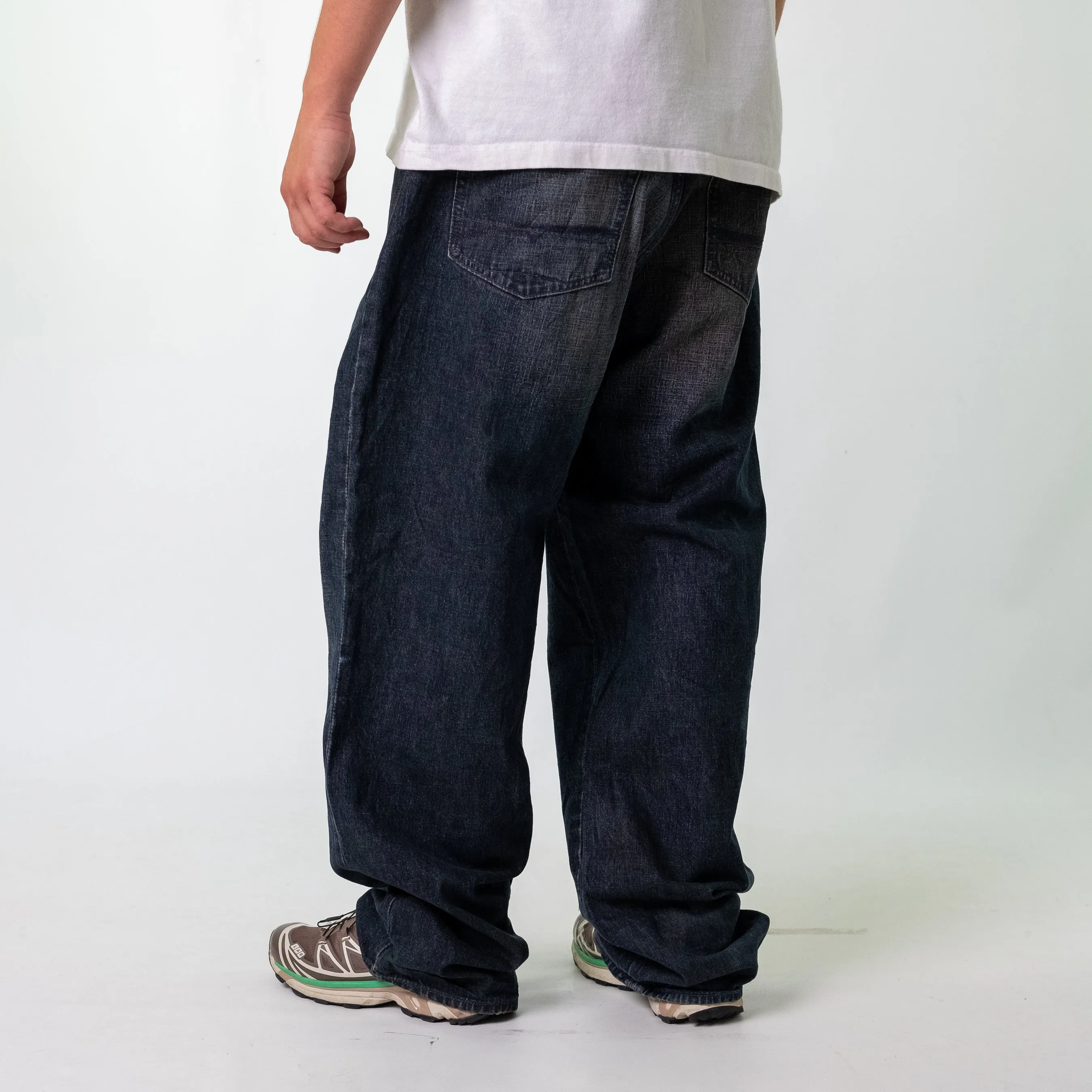 Charcoal Grey y2ks  G Unit Denim Hip Hop Jeans Baggy Pants (38x34)