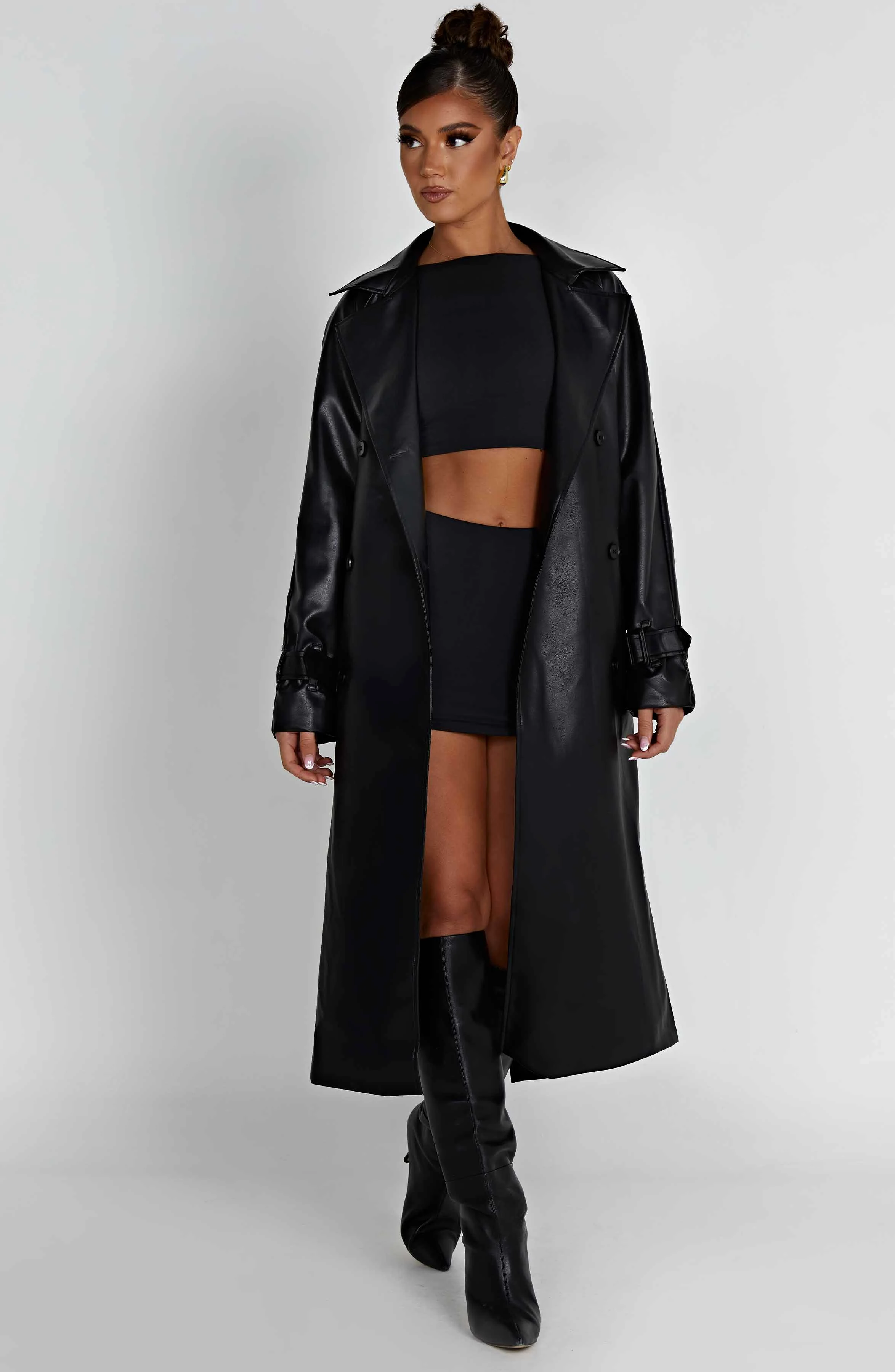 Chi Trench Coat - Black