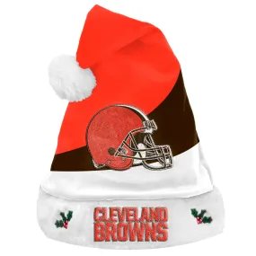 Cleveland Browns Colorblock Santa Hat