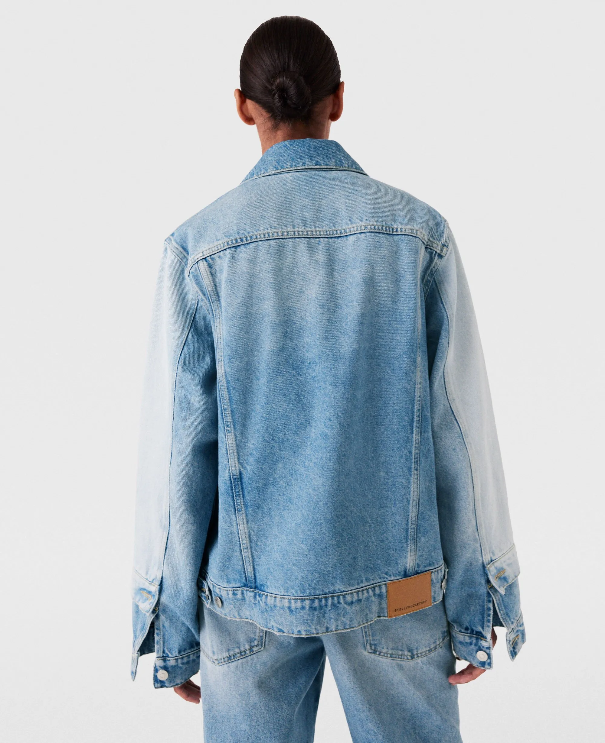 Contrast Panel Denim Jacket