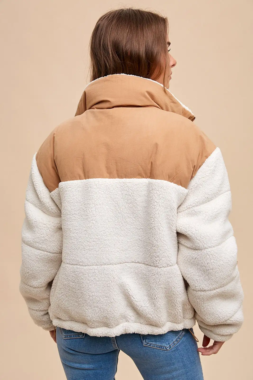 Contrast Sherpa Jacket