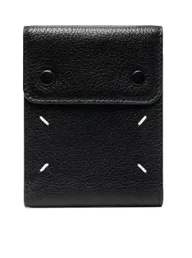 contrast stitch detail wallet