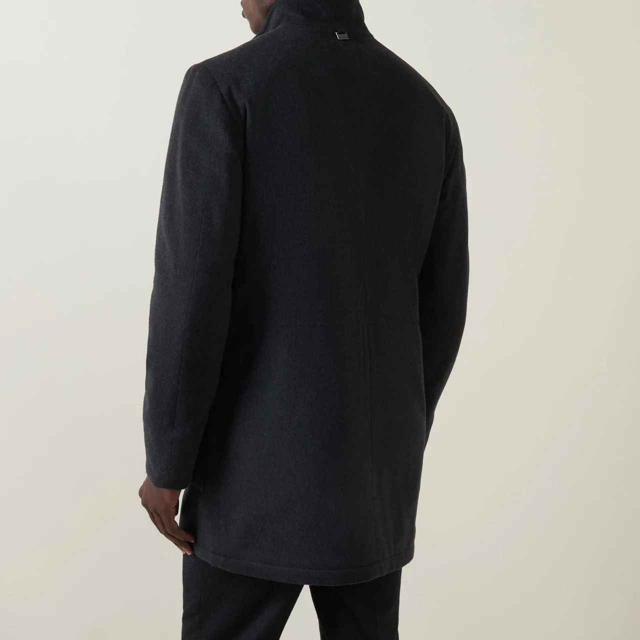 CORNELIANI Tailored Car Coat - Charcoal