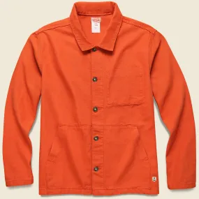 Cotton Chore Coat - Orange