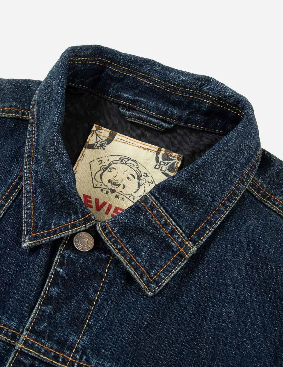 Daicock Print Loose Fit Deconstructed Denim Jacket