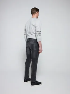 Dark Grey Slim Fit Jeans | Men | George at ASDA