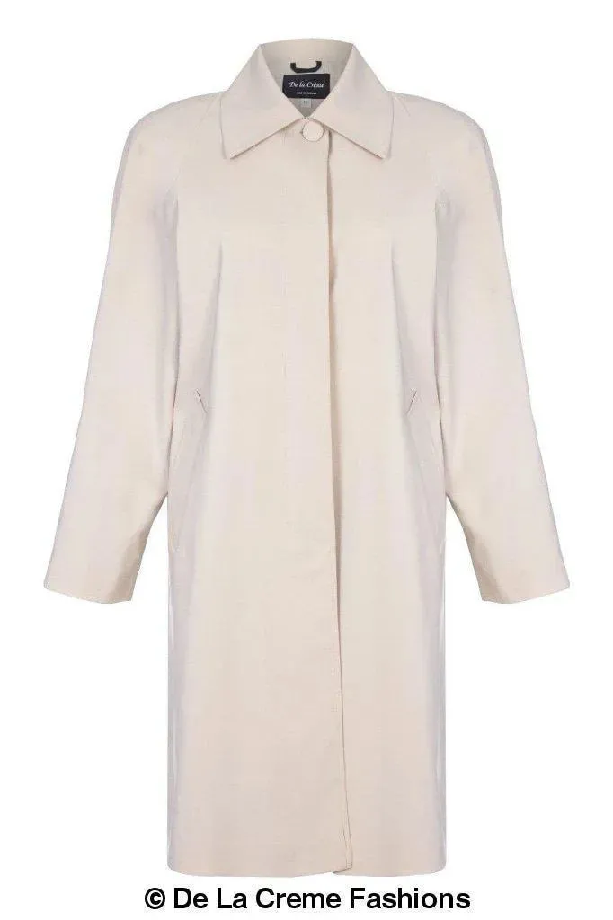 De La Creme Womens Oversized Knee Length Swing Coat