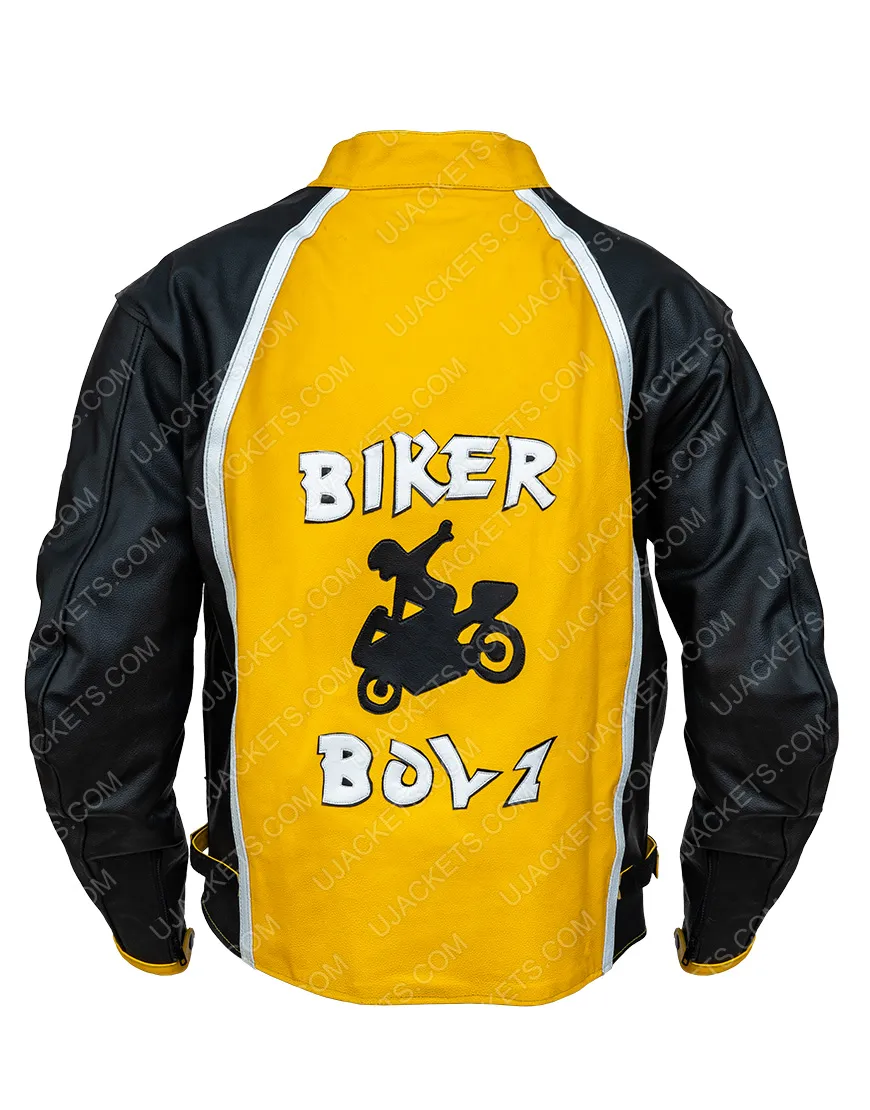 Derek Luke Biker Boyz Yellow Leather Bikers Jacket | Ujackets.com