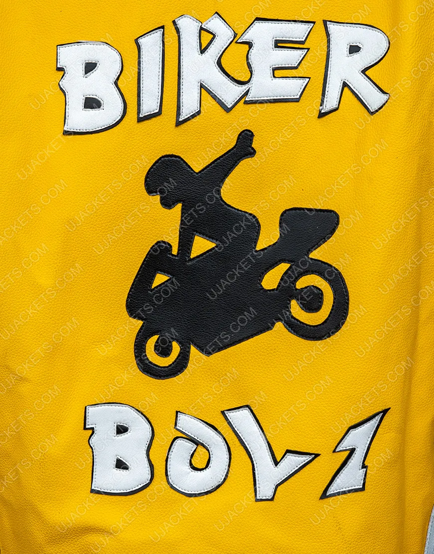 Derek Luke Biker Boyz Yellow Leather Bikers Jacket | Ujackets.com