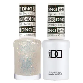 DND Duo Matching Color - OVERLAY GLITTER TOP GELS Collection - 848