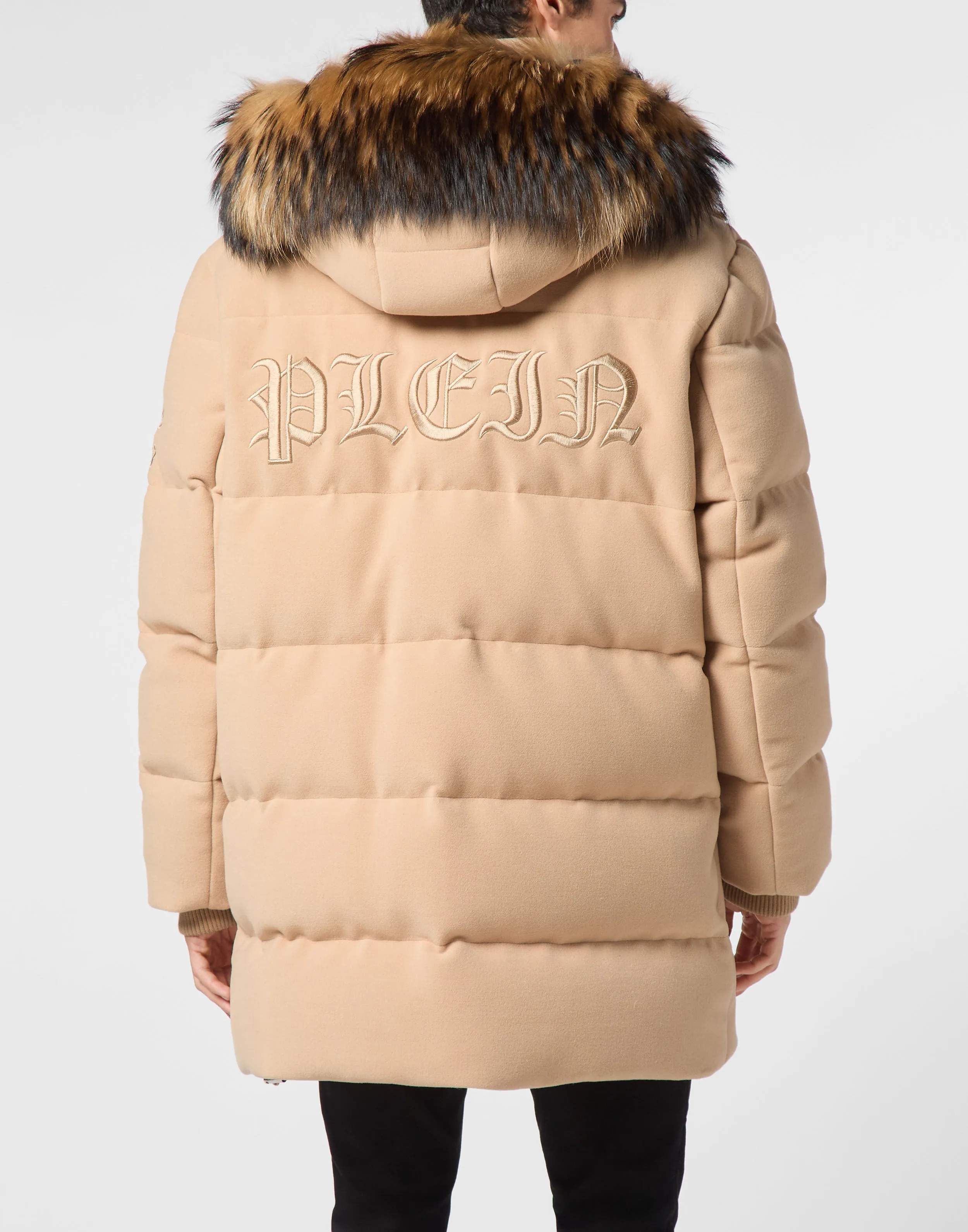 Down Jacket WIth Fur Hood